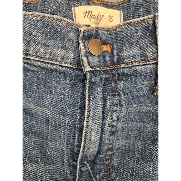 Madewell Size 32 Medium Wash Classic Straight Leg Jean 24 Inch Inseam - Picture 3 of 14